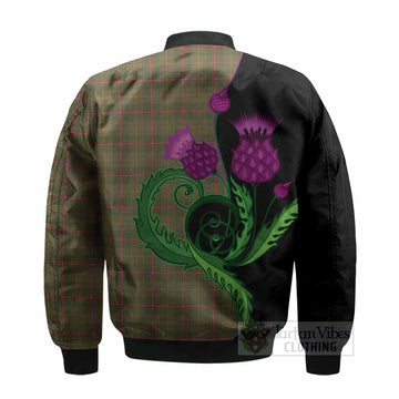 Symington Tartan Bomber Jacket Traditional Scottish Thistle