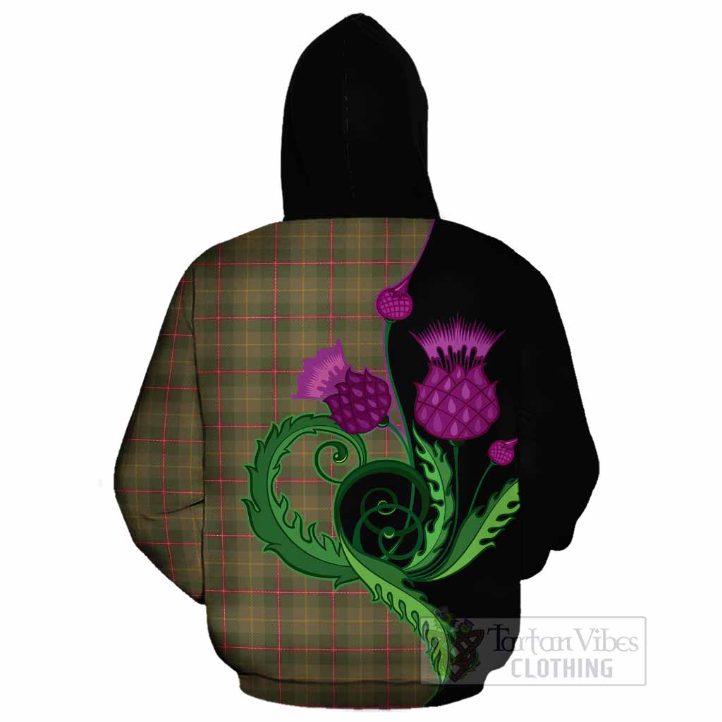 Symington Tartan Cotton Hoodie Traditional Scottish Thistle