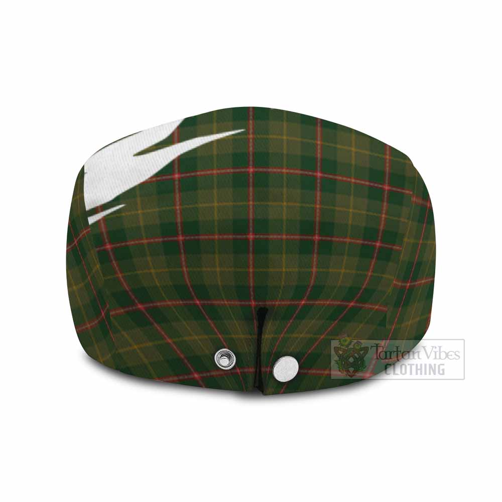 Symington Tartan Loch Ness Monster Scottish Heritage Art Flat Cap, Jeff Cap