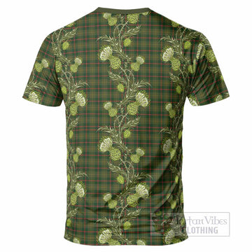 Symington Tartan T-Shirt Seamless Scottish Thistle Flowers