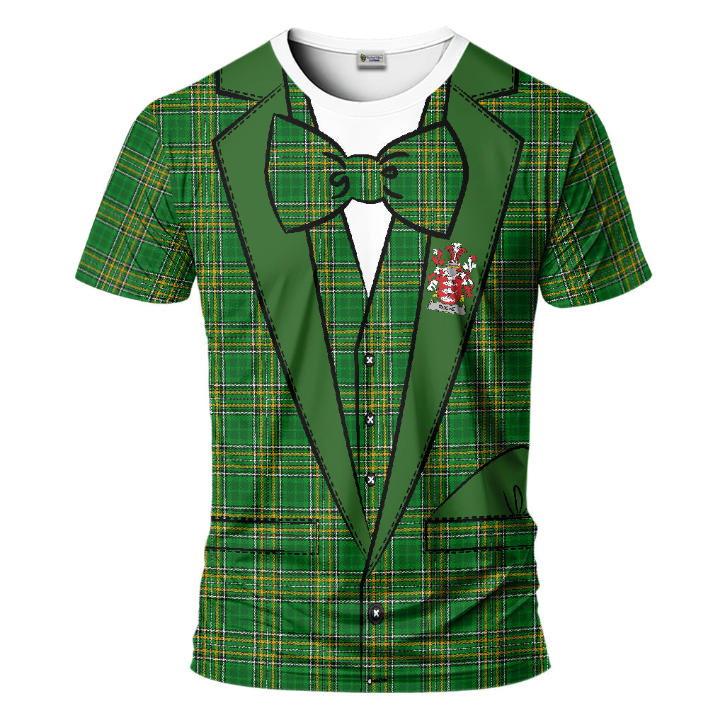 Roche Irish Suit Crest Tartan T-Shirt - Tartan Vibes Clothing