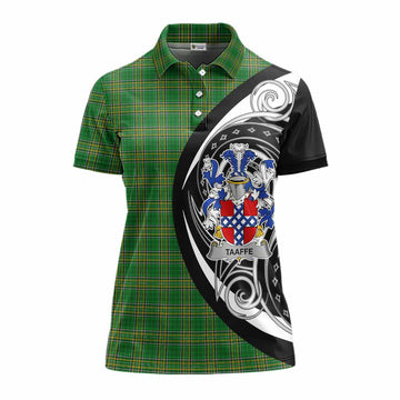 Taaffe Irish Clan Women's Polo Shirt Celtic Circle Style Women - Tartan Vibes Clothing