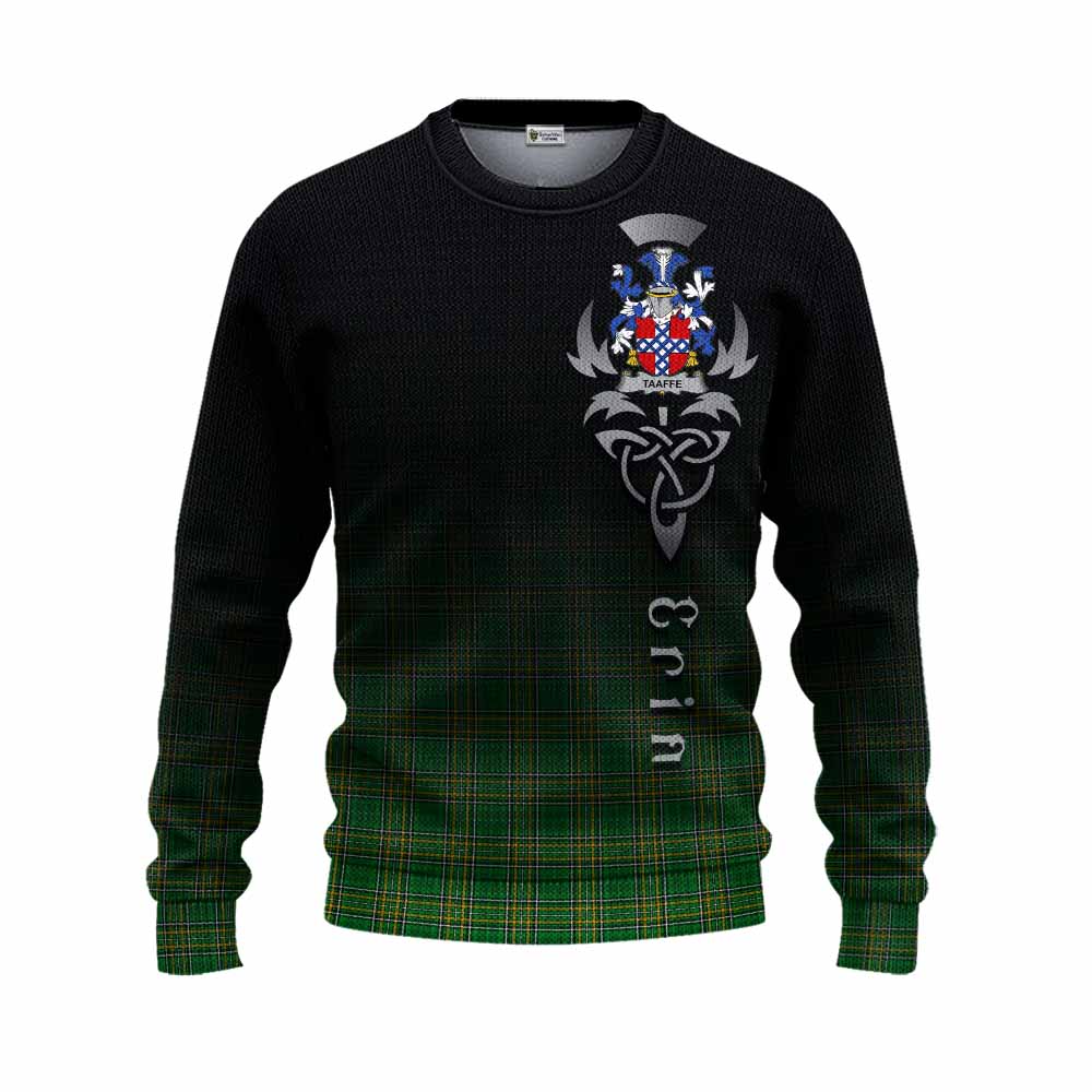 Taaffe Irish Clan Knitted Sweater with Coat of Arms Erin Go Bragh Celtic Inspired Unisex - Tartan Vibes Clothing