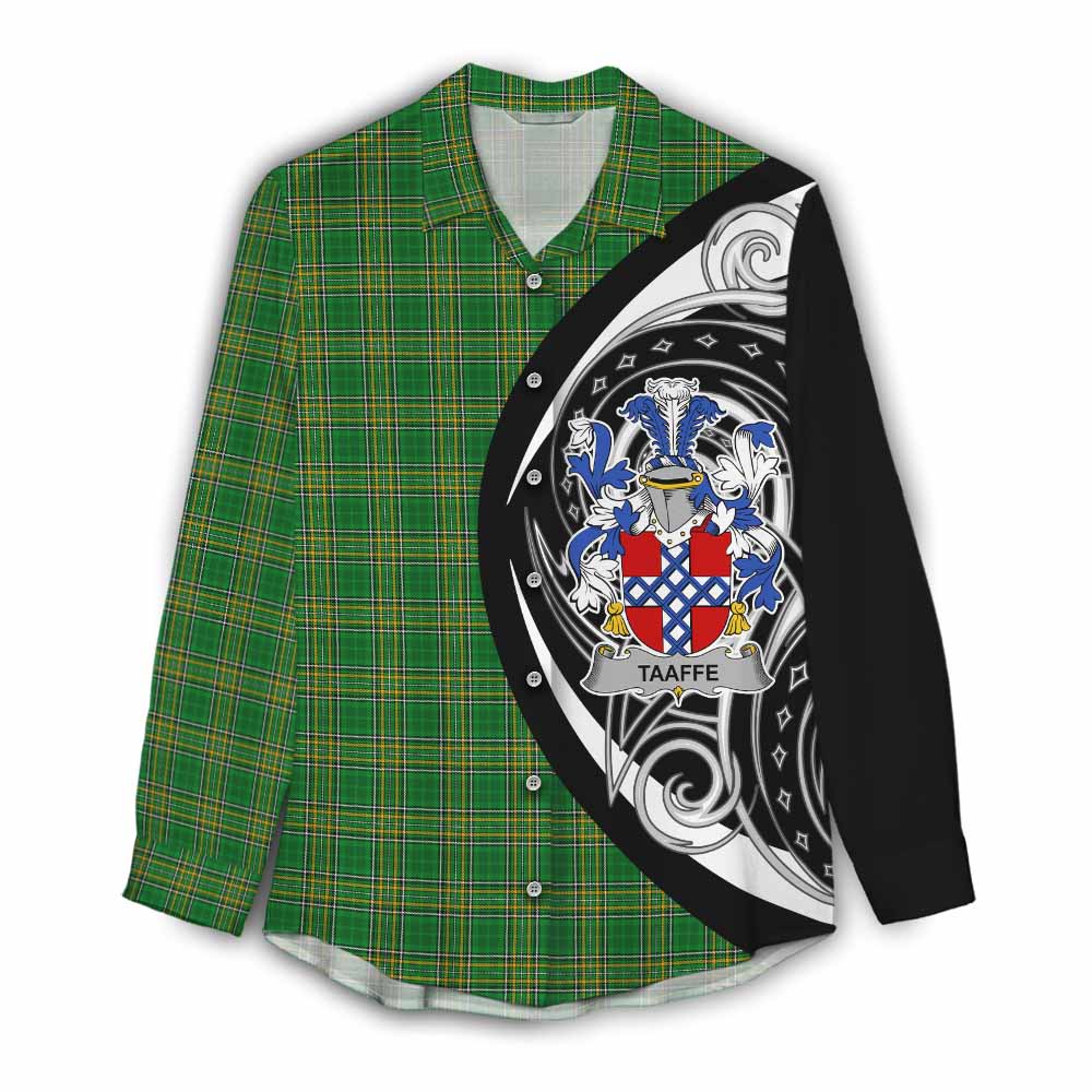 Taaffe Irish Clan Women's Casual Shirt Celtic Circle Style Female - Tartan Vibes Clothing