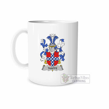 Tartan Vibes Clothing Taaffe Irish Clan Coat of Arms Ceramic Mug