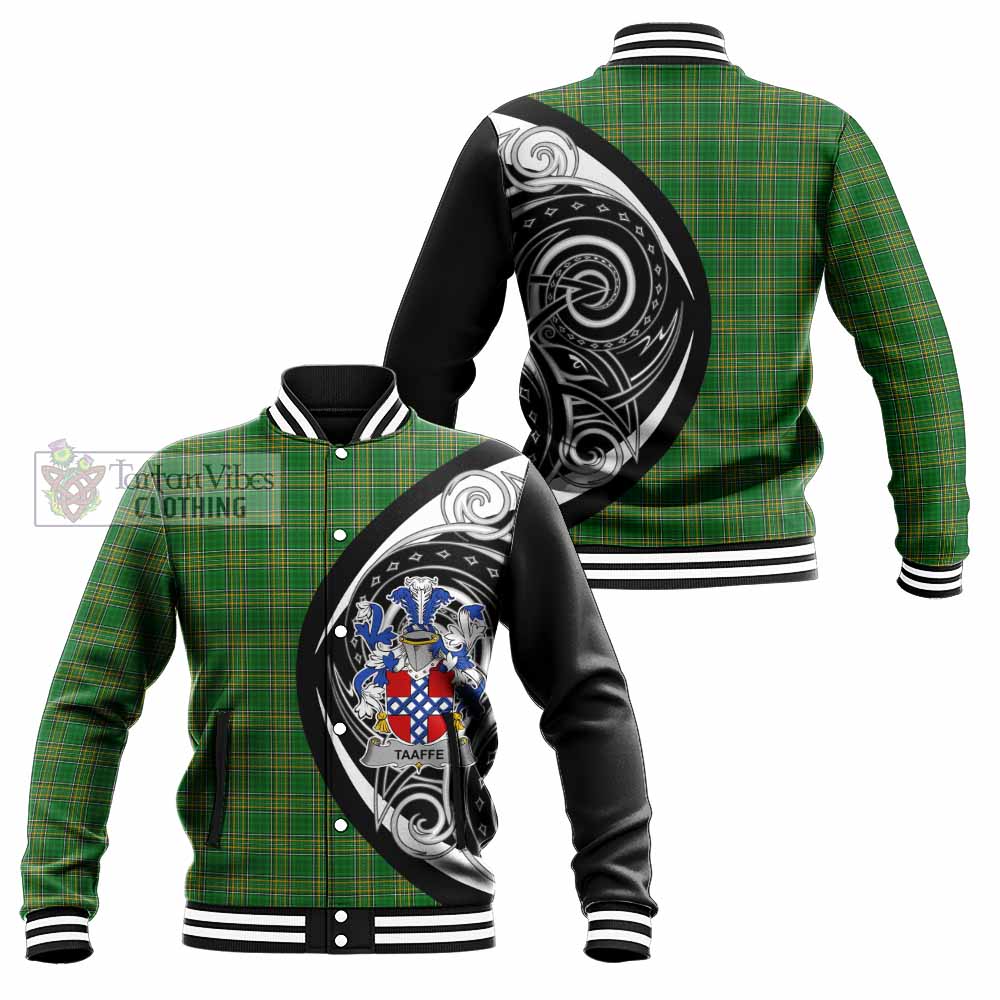 Tartan Vibes Clothing Taaffe Irish Clan Baseball Jacket Celtic Circle Style