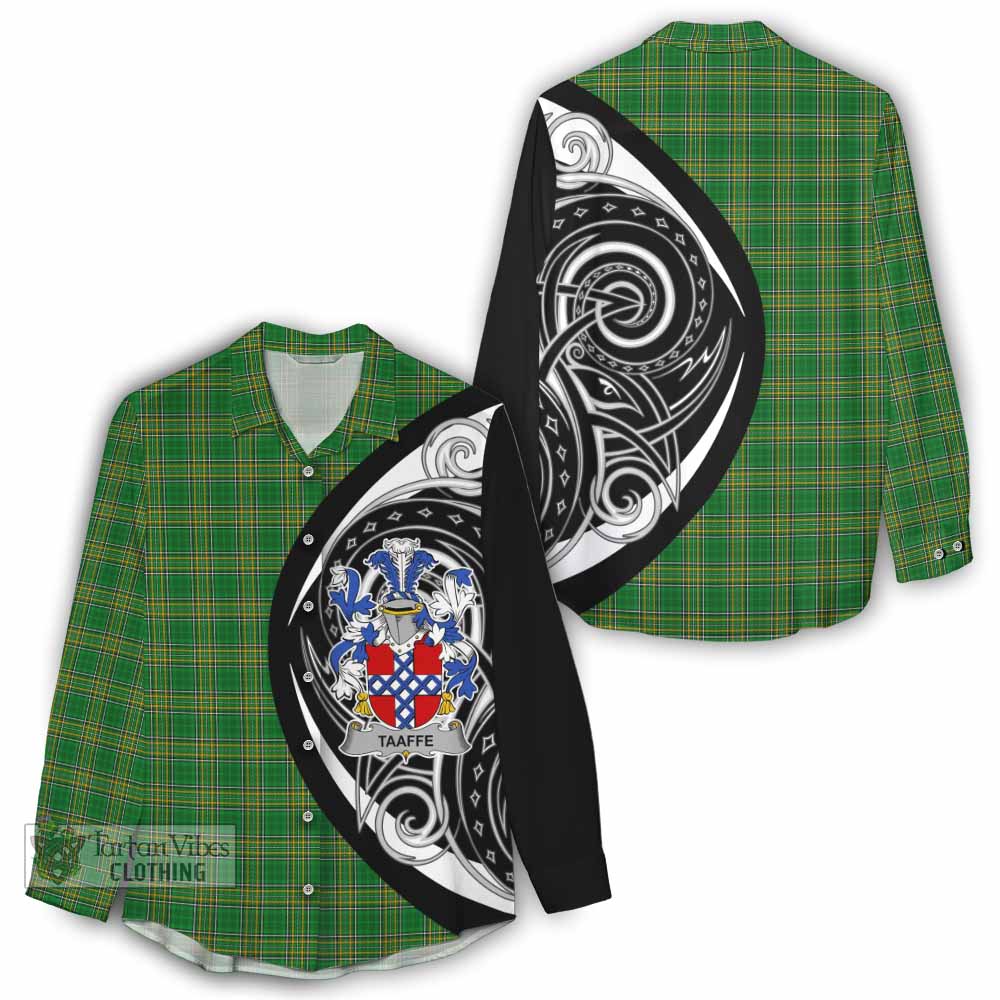 Taaffe Irish Clan Women's Casual Shirt Celtic Circle Style - Tartan Vibes Clothing