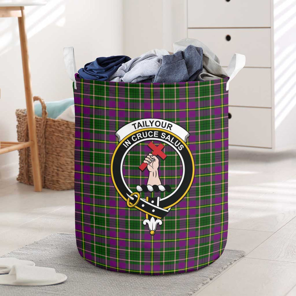 Tailylour Tartan Laundry Basket with Family Crest One Size - Tartanvibesclothing Shop