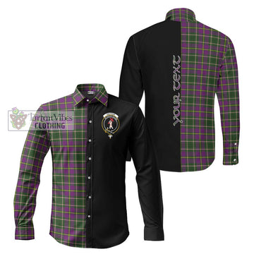 Tailylour Tartan Long Sleeve Button Shirt with Family Crest and Half Of Me Style Men's Shirt S - Tartanvibesclothing Shop