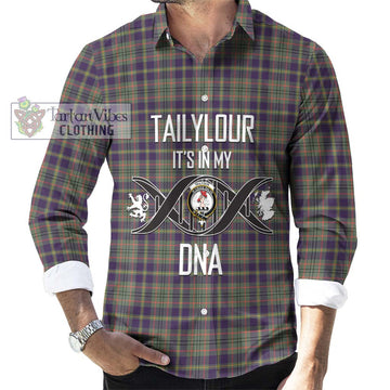 Tailylour Weathered Tartan Long Sleeve Button Shirt with Family Crest DNA In Me Style Men's Shirt S - Tartanvibesclothing Shop