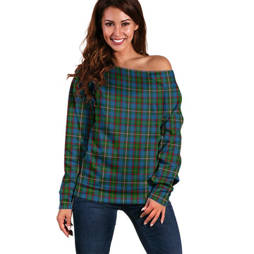 Tait Tartan Off Shoulder Women Sweater Women - Tartan Vibes Clothing