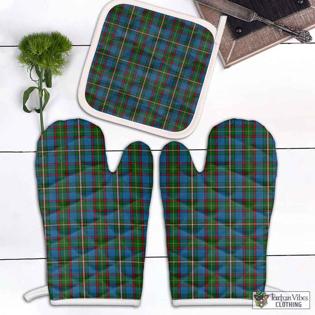 Tait Tartan Combo Oven Mitt & Pot-Holder Combo 2 Oven Mitt & 1 Pot-Holder Black - Tartan Vibes Clothing