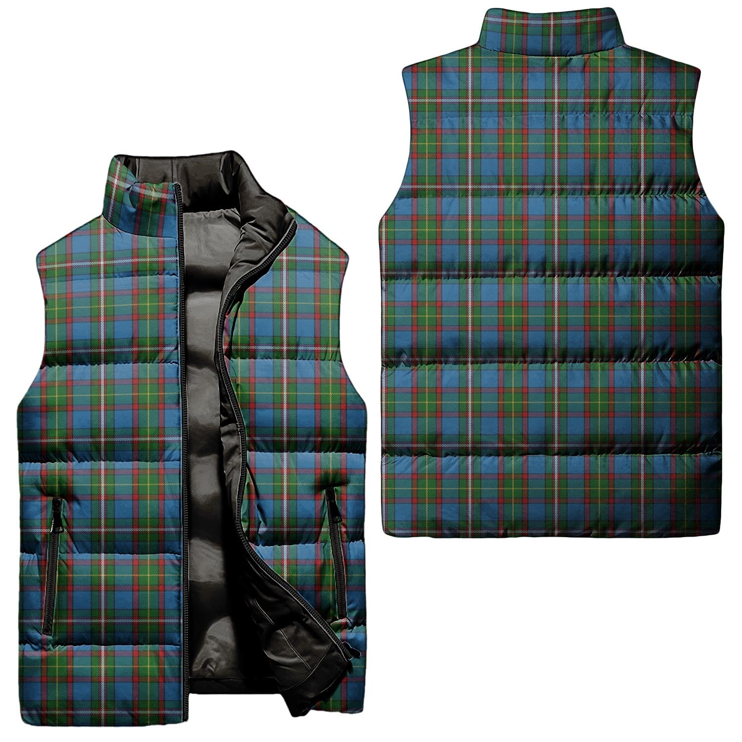 Tait Tartan Sleeveless Puffer Jacket Unisex - Tartan Vibes Clothing