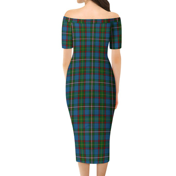 Tait Tartan Off Shoulder Lady Dress - Tartan Vibes Clothing