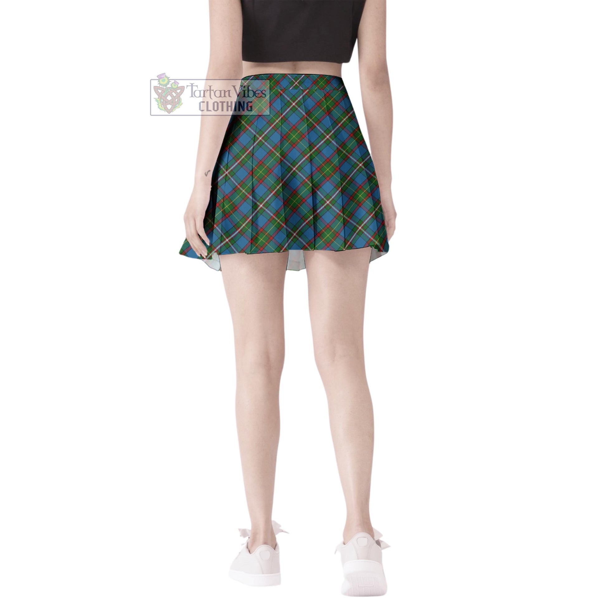 Tartan Vibes Clothing Tait Tartan Women's Plated Mini Skirt