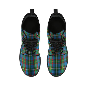 Tait Tartan Leather Boots - Tartan Vibes Clothing