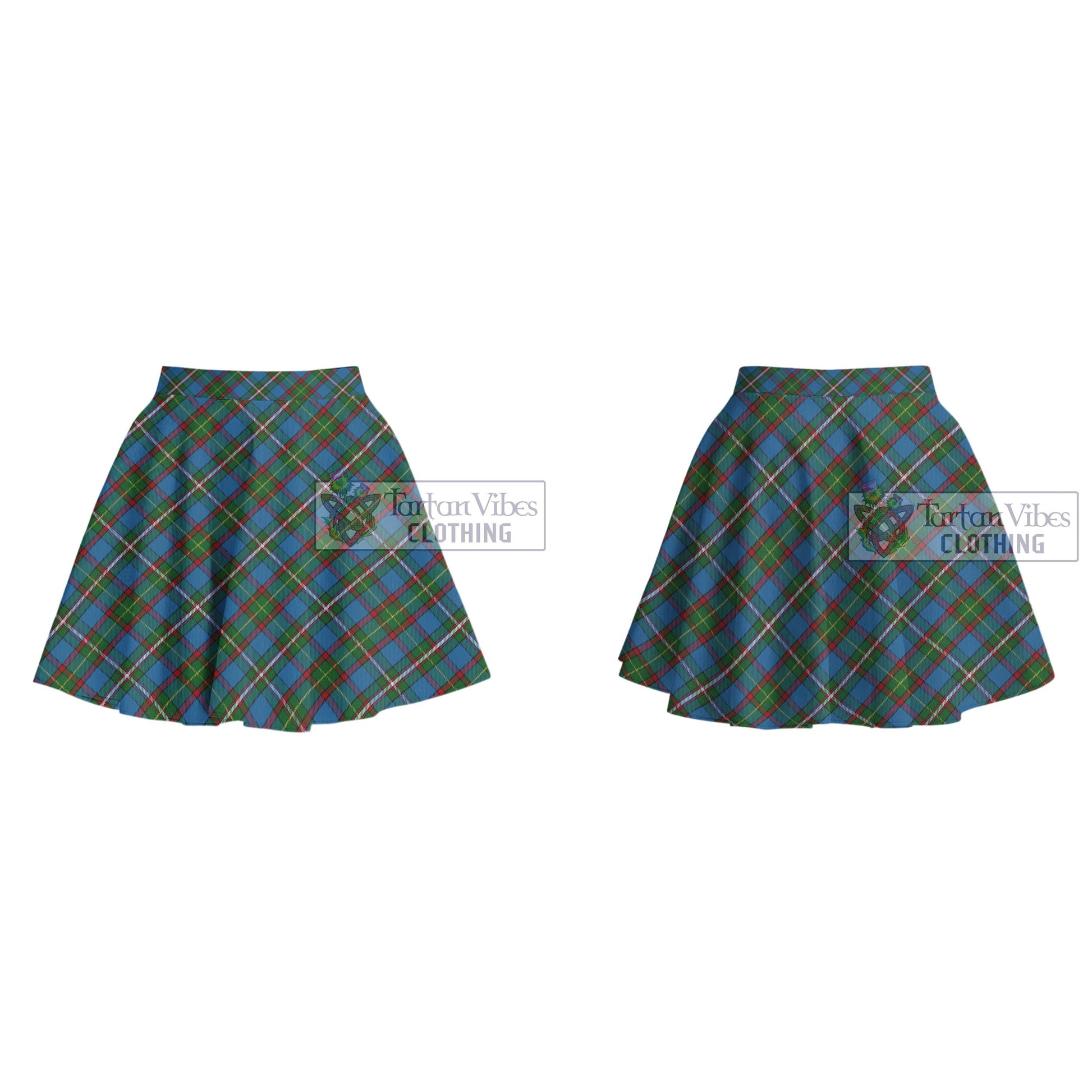 Tartan Vibes Clothing Tait Tartan Women's Plated Mini Skirt