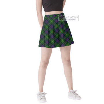 Tait Modern Tartan Women's Plated Mini Skirt