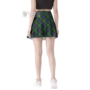 Tait Modern Tartan Women's Plated Mini Skirt