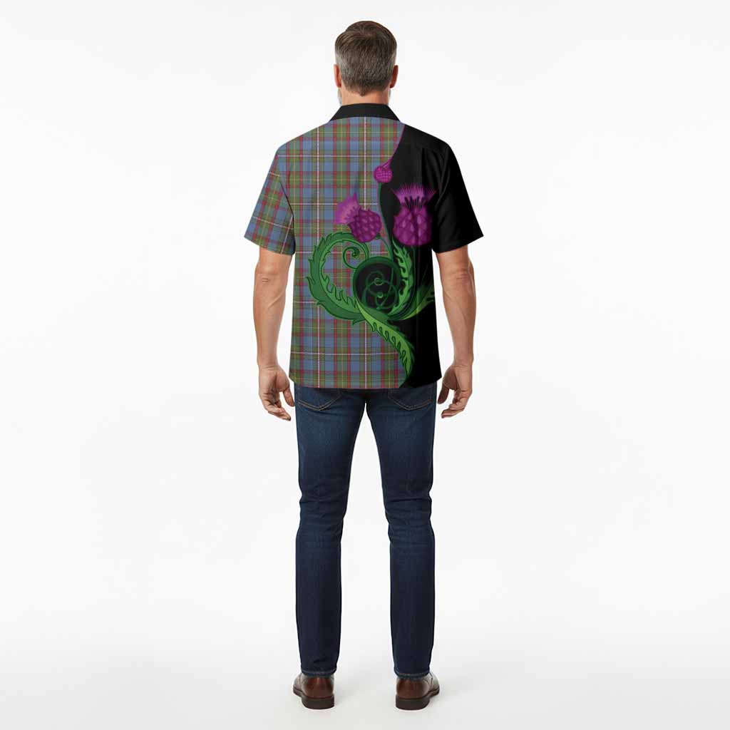Tait Tartan Hawaiian Shirt Traditional Scottish Thistle