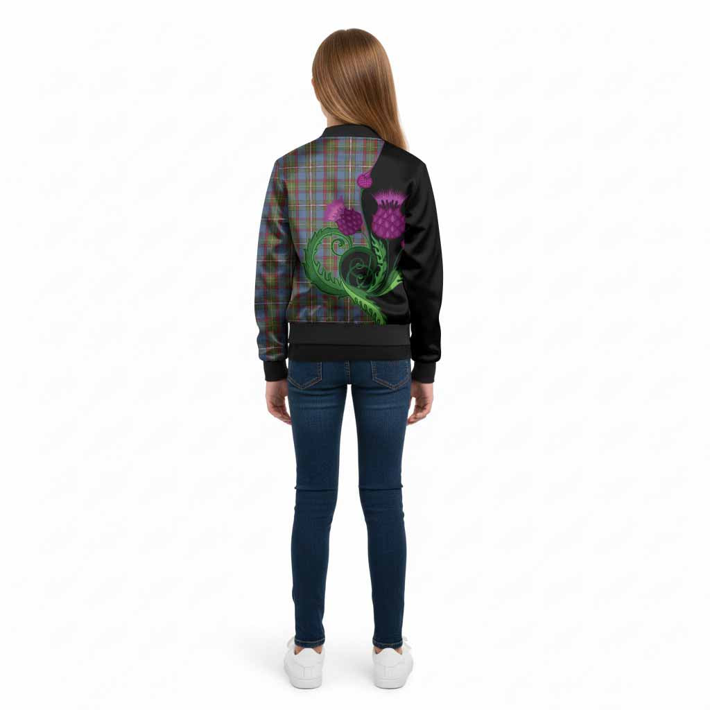 Tait Tartan Kid Bomber Jacket Traditional Scottish Thistle