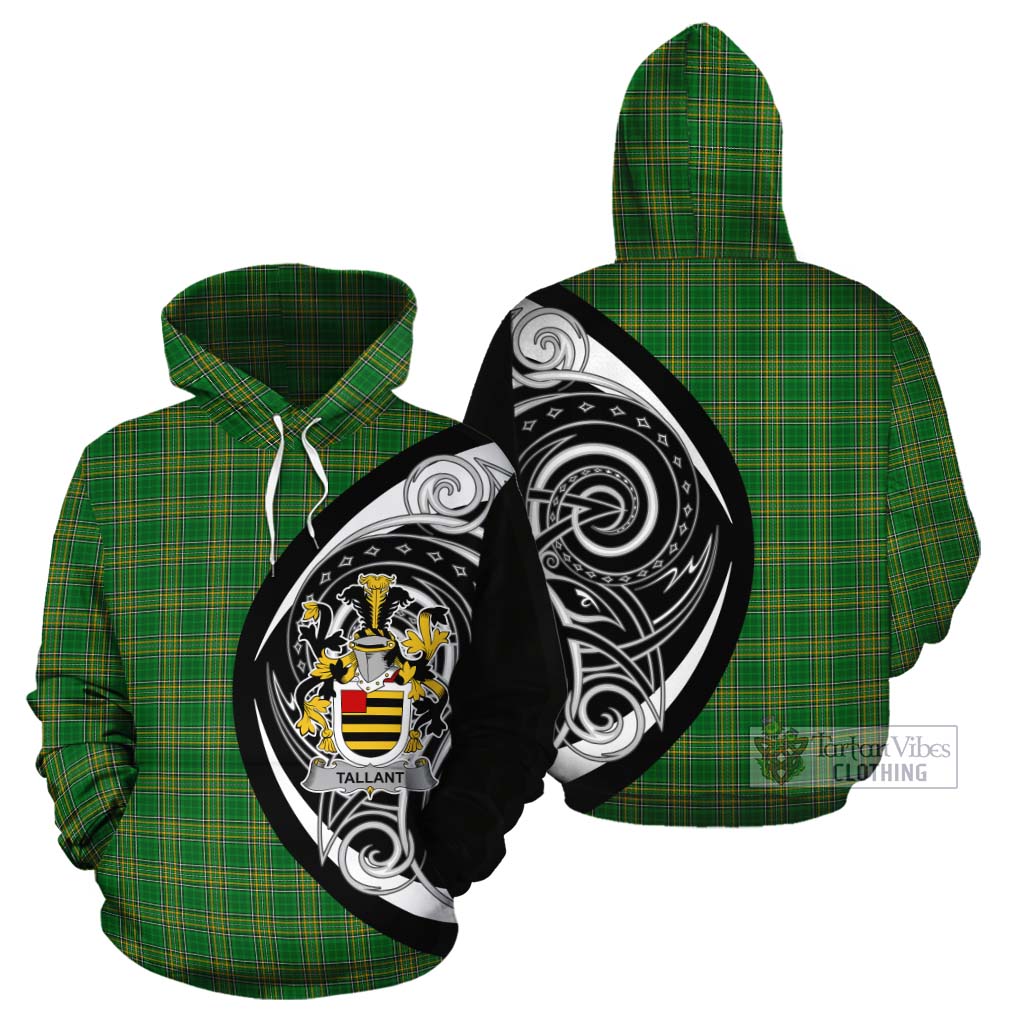 Tartan Vibes Clothing Tallant Irish Clan Cotton Hoodie Celtic Circle Style
