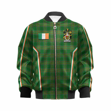 Tallant Irish Clan Coat of Arm Tartan Kid Bomber Jacket Flag Style
