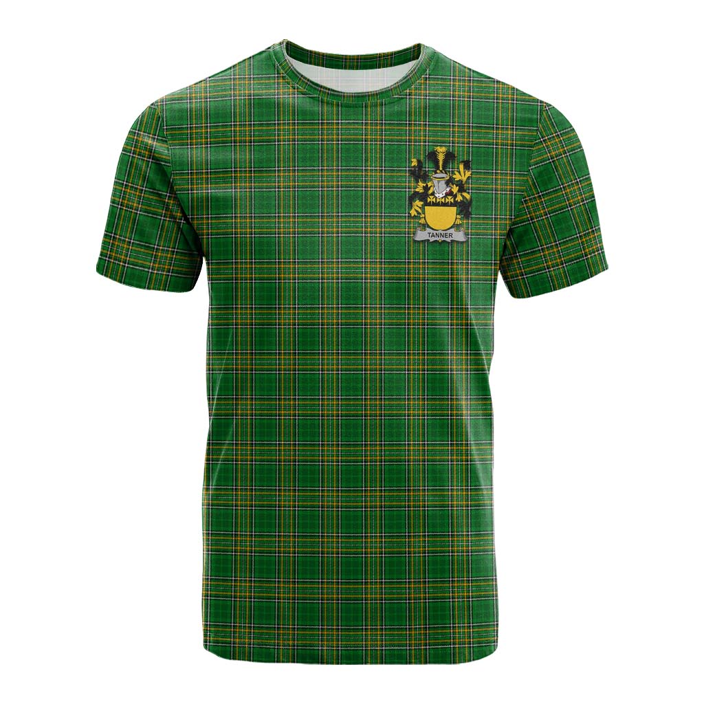 Tanner Irish Clan Tartan Cotton T-shirt with Coat of Arms Kid's Shirt - Tartan Vibes Clothing