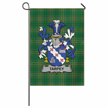 Tarpey Irish Clan Tartan Garden Flag with Coat of Arms