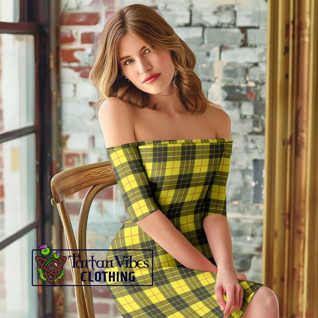 MacLeod Tartan Off Shoulder Lady Dress
