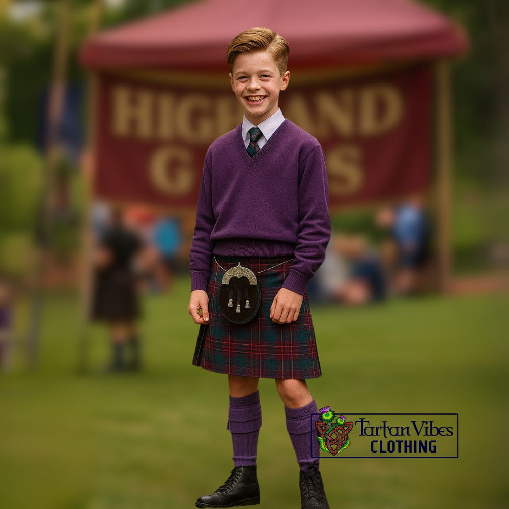 Tartan Kilt with Sweater and Tartan Tie