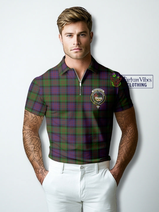Tartan Zipper Polo Shirt