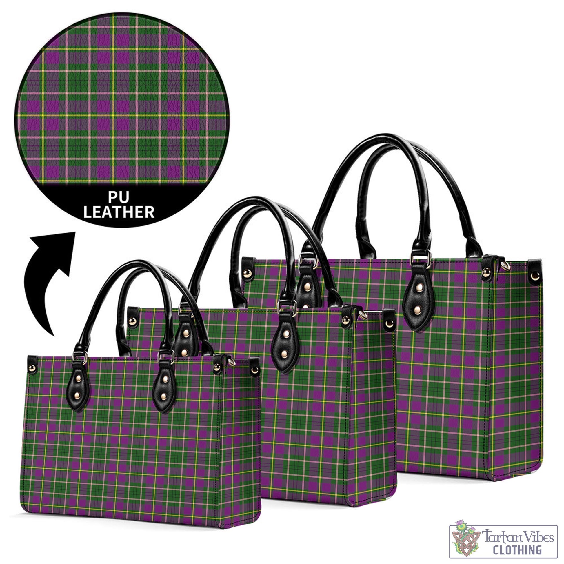 Tartan Vibes Clothing Taylor Tartan Luxury Leather Handbags