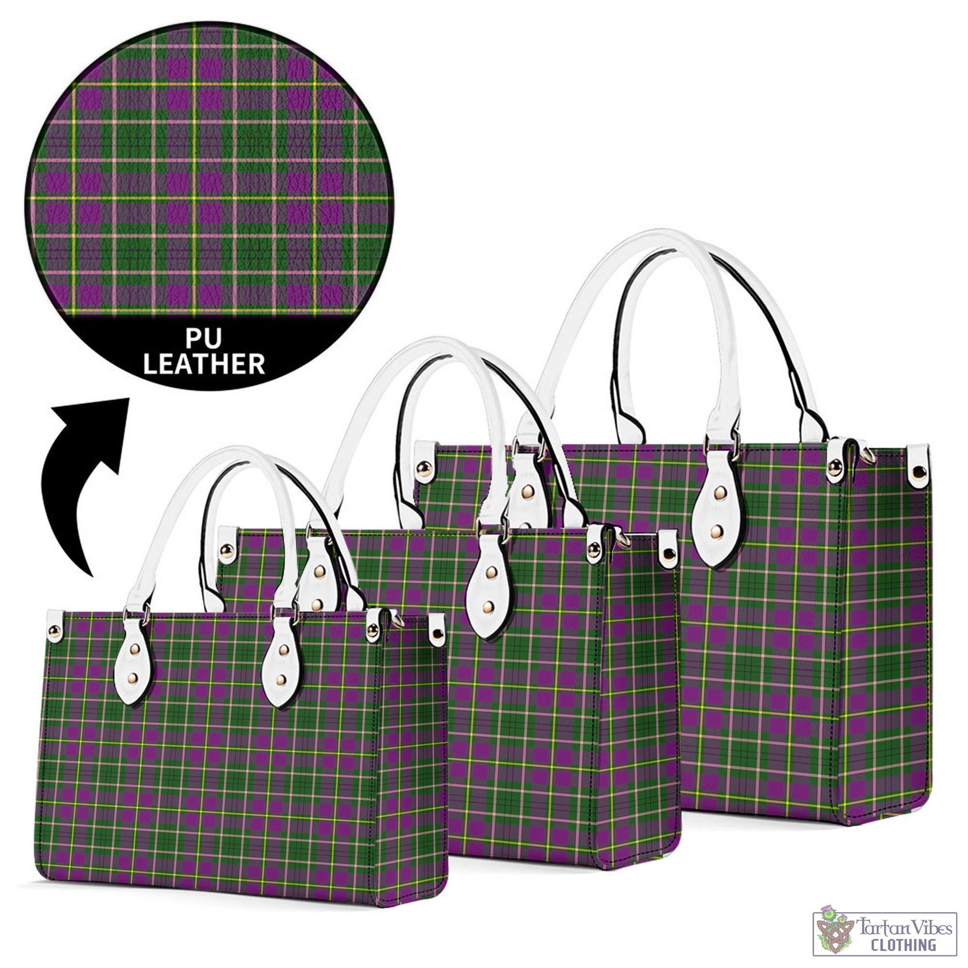 Tartan Vibes Clothing Taylor Tartan Luxury Leather Handbags