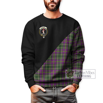 Taylor (Tailyour) Tartan Sweatshirt with Family Crest and Military Logo Style