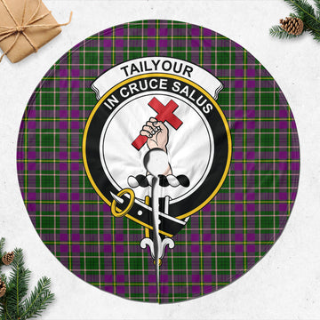 Taylor (Tailyour) Tartan Christmas Tree Skirt with Family Crest