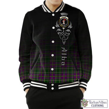 Tartan Vibes Clothing Taylor Tartan Baseball Jacket Featuring Alba Gu Brath Family Crest Celtic Inspired