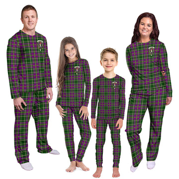 Taylor (Tailyour) Tartan Pajamas Family Set with Family Crest