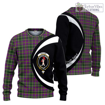 Taylor (Tailylour) Tartan Knitted Sweater with Family Crest Circle Style Unisex - Tartan Vibes Clothing