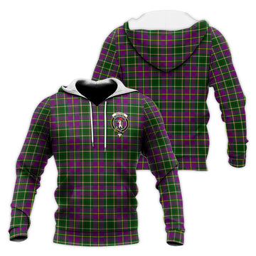 Taylor (Tailyour) Tartan Knitted Hoodie with Family Crest