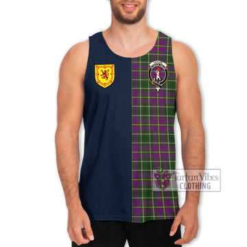 Taylor (Tailyour) Tartan Men's Tank Top Alba with Scottish Lion Royal Arm Half Style