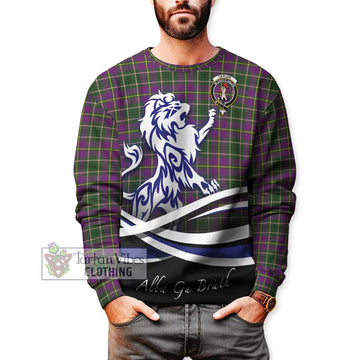 Taylor (Tailyour) Tartan Sweatshirt with Alba Gu Brath Regal Lion Emblem