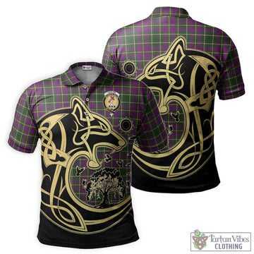 Taylor (Tailyour) Tartan Polo Shirt with Family Crest Celtic Wolf Style