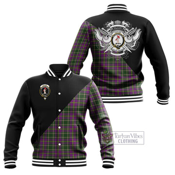 Taylor (Tailylour) Tartan Baseball Jacket with Family Crest and Military Logo Style Unisex - Tartanvibesclothing Shop