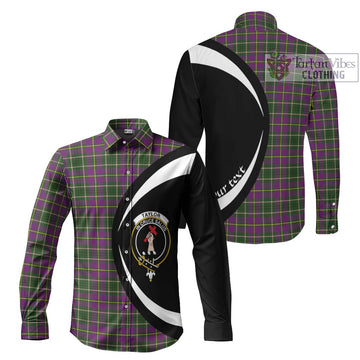 Taylor (Tailyour) Tartan Long Sleeve Button Up with Family Crest Circle Style