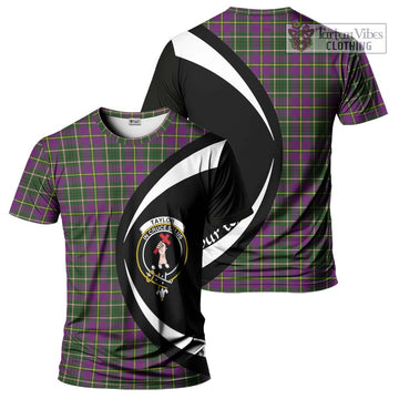 Tartan Vibes Clothing Taylor Tartan T-Shirt with Family Crest Circle Style