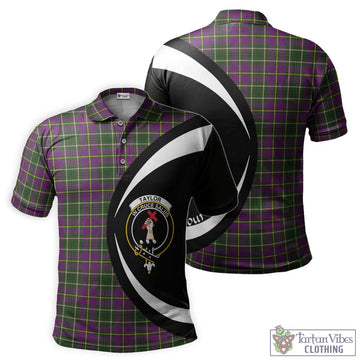 Taylor (Tailylour) Tartan Men's Polo Shirt with Family Crest Circle Style Kid - Tartan Vibes Clothing