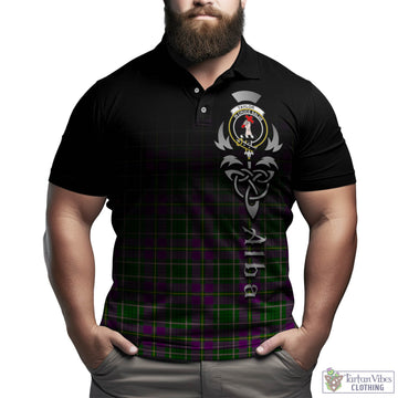 Taylor Tartan Polo Shirt Featuring Alba Gu Brath Family Crest Celtic Inspired