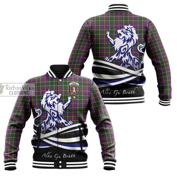 Taylor (Tailylour) Tartan Baseball Jacket with Alba Gu Brath Regal Lion Emblem Unisex - Tartanvibesclothing Shop
