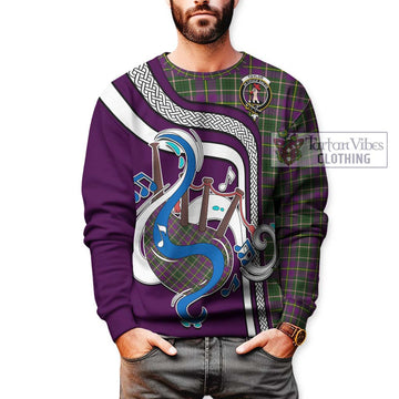 Taylor (Tailyour) Tartan Sweatshirt with Epic Bagpipe Style